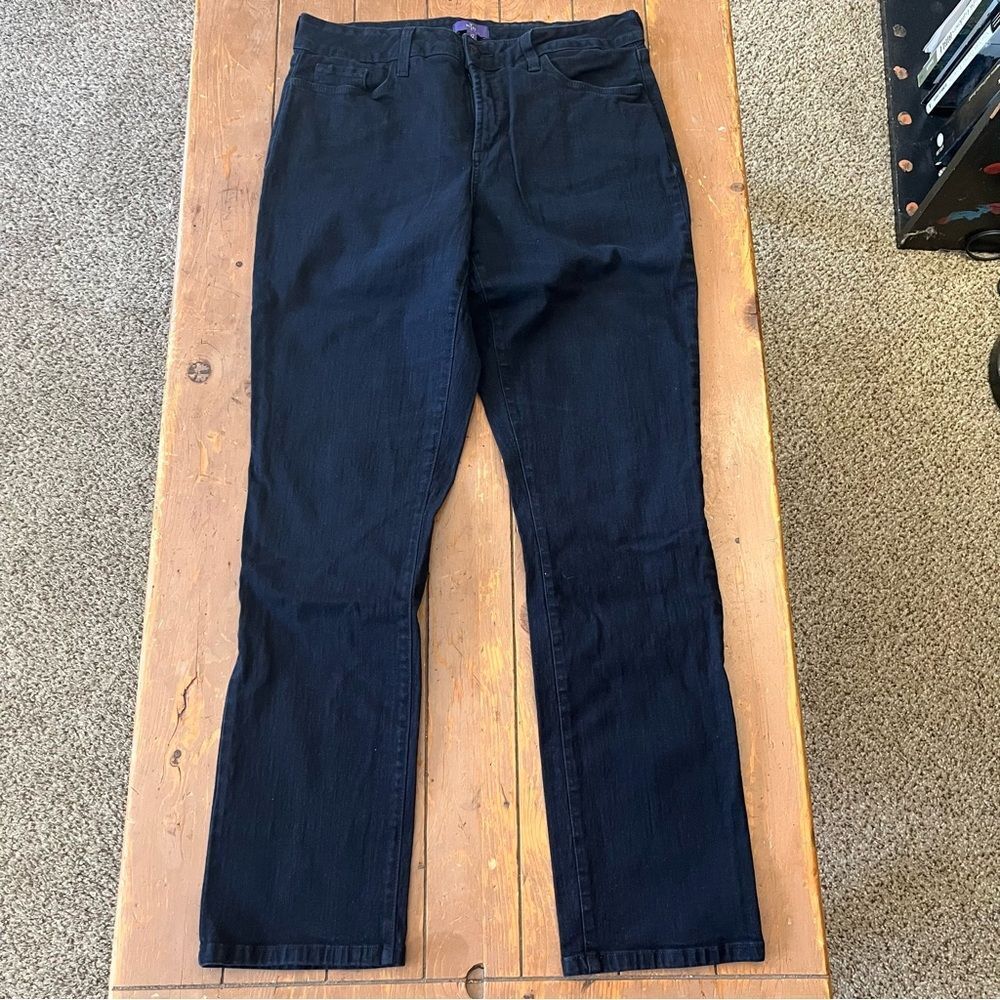 NYDJ Sheri Slim Black Denim Jeans